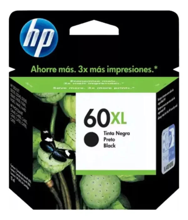 Cartucho Hp 60 negro Original Cc643wl - F4280 F4480 D110a PORTAL INSUMOS