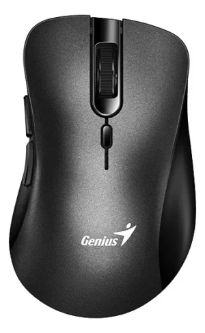 Mouse Genius Ergonómico Inalambrico Silencioso 8100s Gris PORTAL INSUMOS