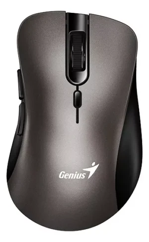 Mouse Genius Ergonómico Inalambrico Silencioso 8100s Gris PORTAL INSUMOS