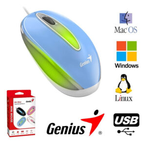 Mini Mouse Genius Dx-mini USB LED - Azul